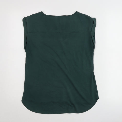 Oasis Women’s Green Sleeveless Blouse Size S Casual Top