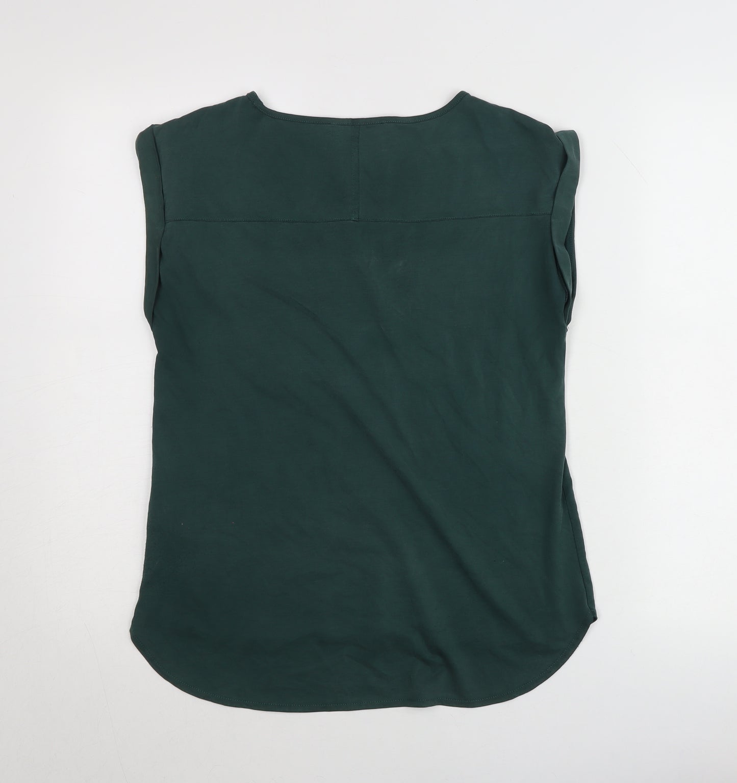 Oasis Women’s Green Sleeveless Blouse Size S Casual Top