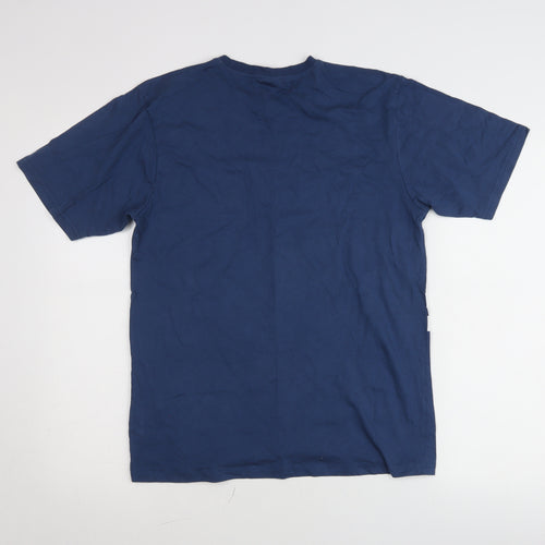 Peppa Pig Men's Blue Daddy Pig Graphic T-Shirt Small