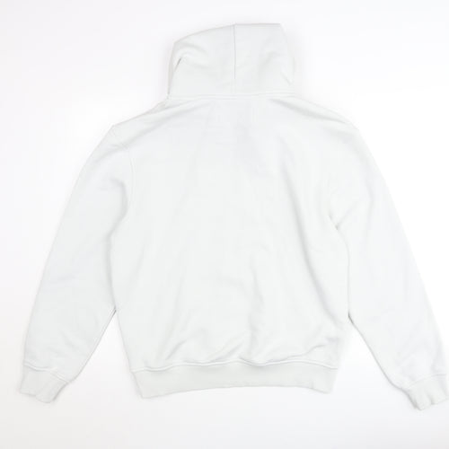 Calvin Klein Jeans Women White Small Pullover Hoodie CK Logo