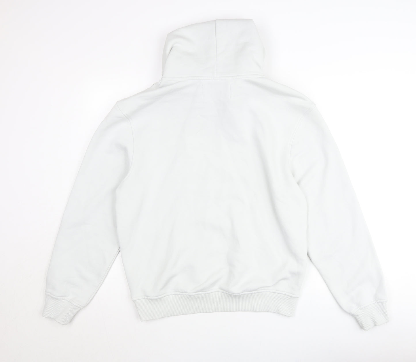 Calvin Klein Jeans Women White Small Pullover Hoodie CK Logo
