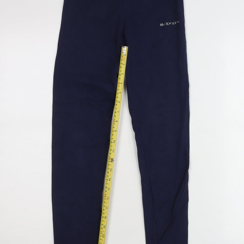 McKenzie Womens Blue Leggings UK 8 Elastic Waist Stretch Activewear