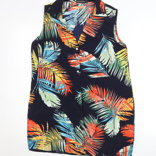 Just Elegance Womens Multicoloured S Sleeveless Tunic Blouse