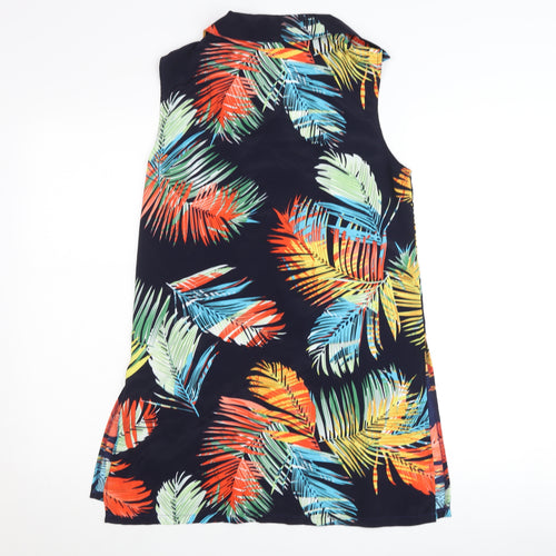 Just Elegance Womens Multicoloured S Sleeveless Tunic Blouse