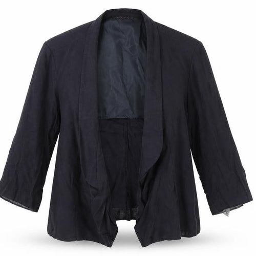 New Look Womens Black Cardigan Size 16 3/4 Sleeve Viscose