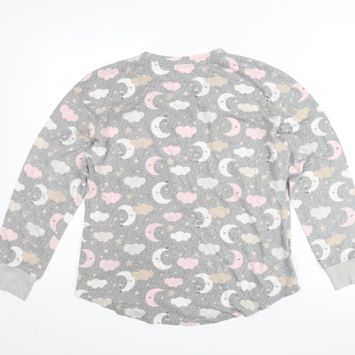 Secret Treasures Women’s Grey Pullover Jumper Size 6 Moon Star Print