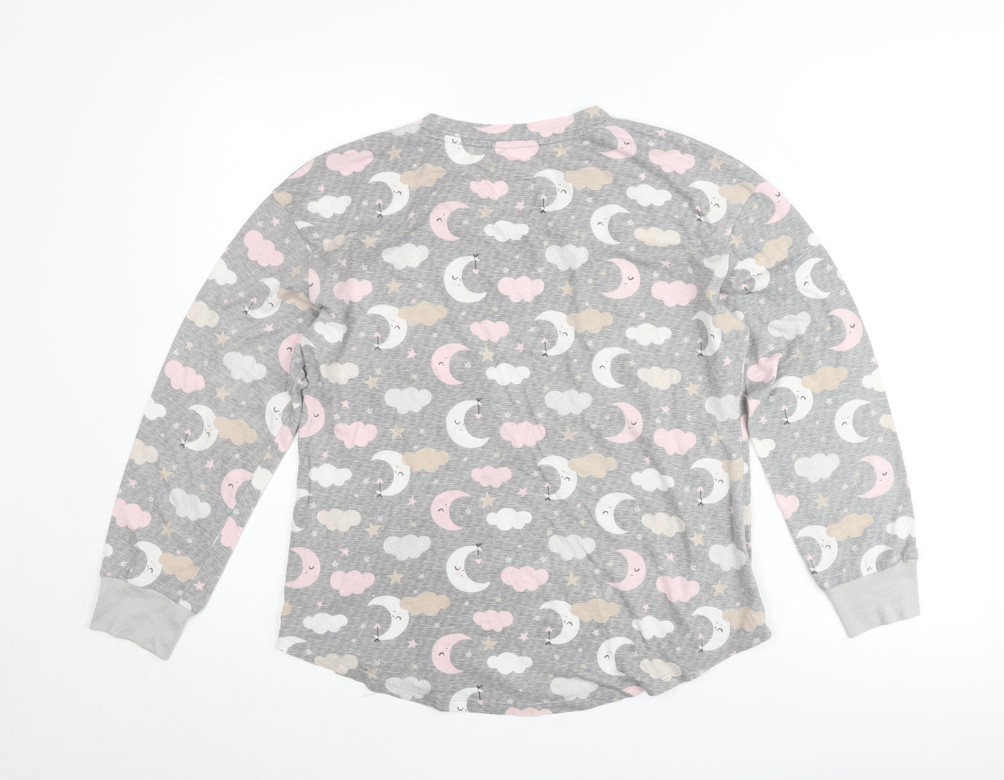 Secret Treasures Women’s Grey Pullover Jumper Size 6 Moon Star Print