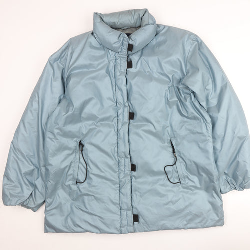 Venezia Womens Blue Puffer Jacket Coat Size 14 Insulated Winter