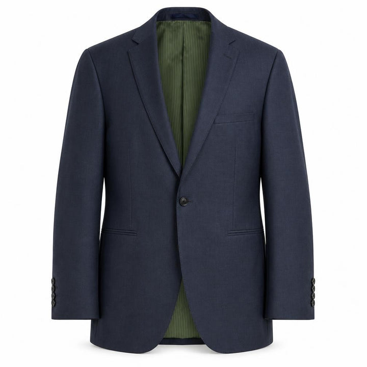 Remus Uomo Men’s Blue 40R Blazer Jacket Single Breasted Classic