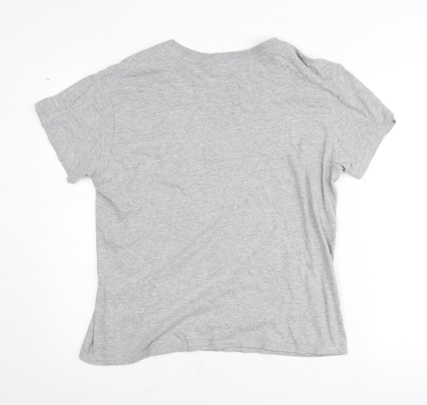 boohooMAN Men's Grey Crew Neck Short Sleeve T-Shirt Size M