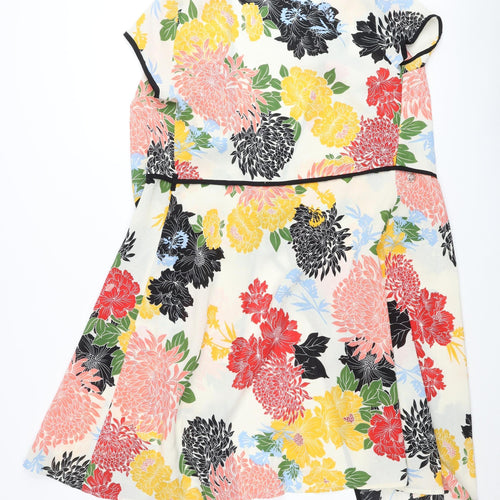 Rant & Rave Women’s Multicoloured Floral Wrap Dress Size 10