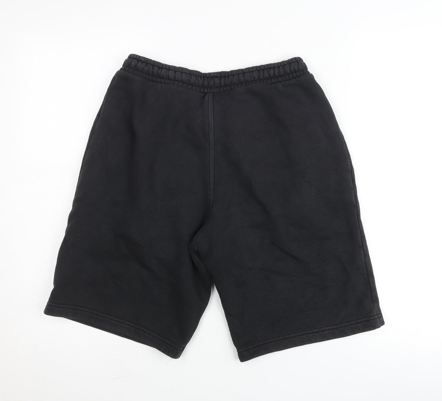 Adidas Men's Black Sweat Shorts S Regular Fit Casual Fleece