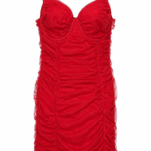 Pink Vanilla Women’s Red Bodycon Short Dress UK 10 Party Clubwear