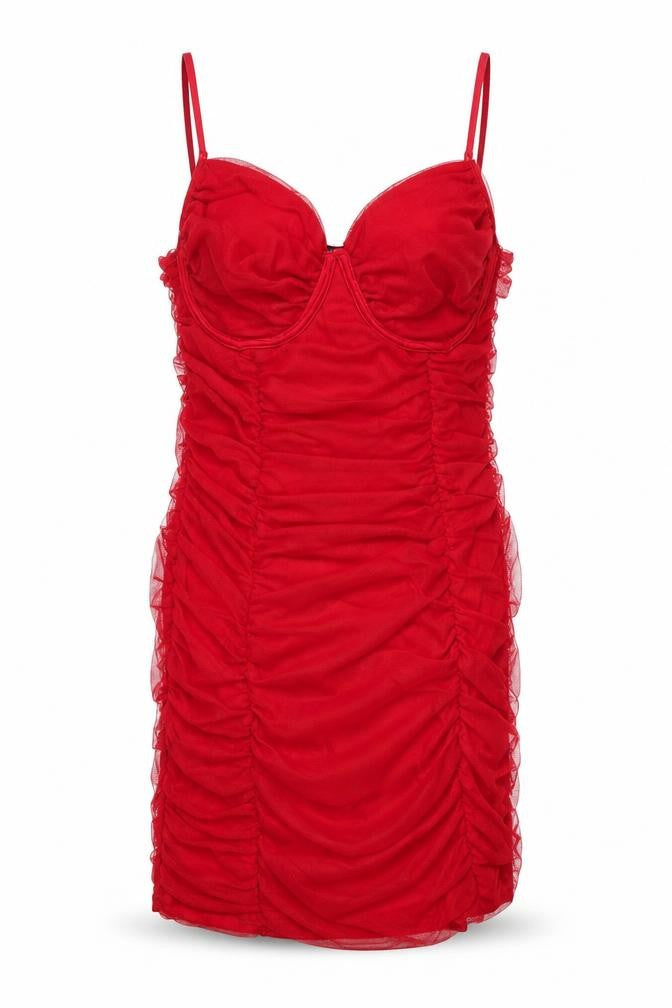 Pink Vanilla Women’s Red Bodycon Short Dress UK 10 Party Clubwear