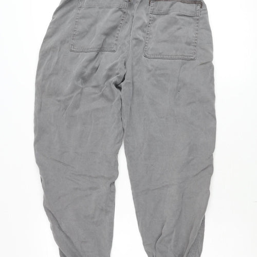 Primark Denim Co. Womens Grey XS Cargo Trousers Elastic Waist