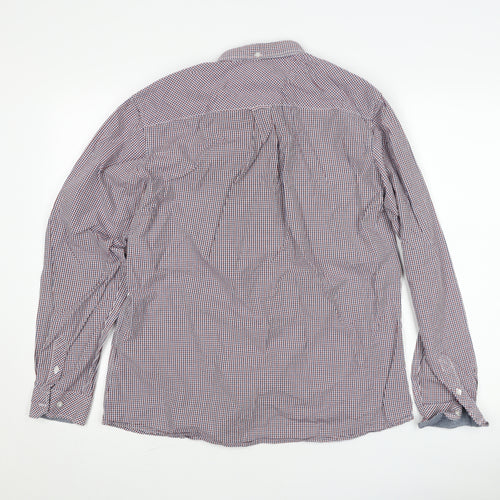 Le Shark Men's Multicoloured Checked Cotton Long Sleeve Dress Shirt L