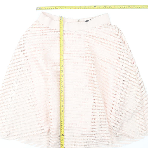 New Look Women’s Pink A-Line Lace Knee Length Skirt Size 14