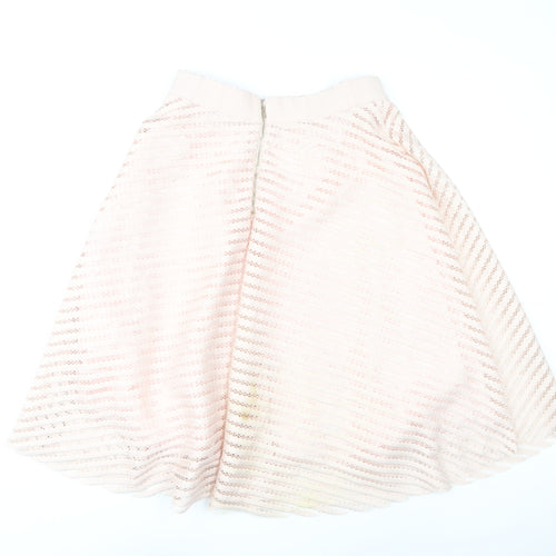 New Look Women’s Pink A-Line Lace Knee Length Skirt Size 14