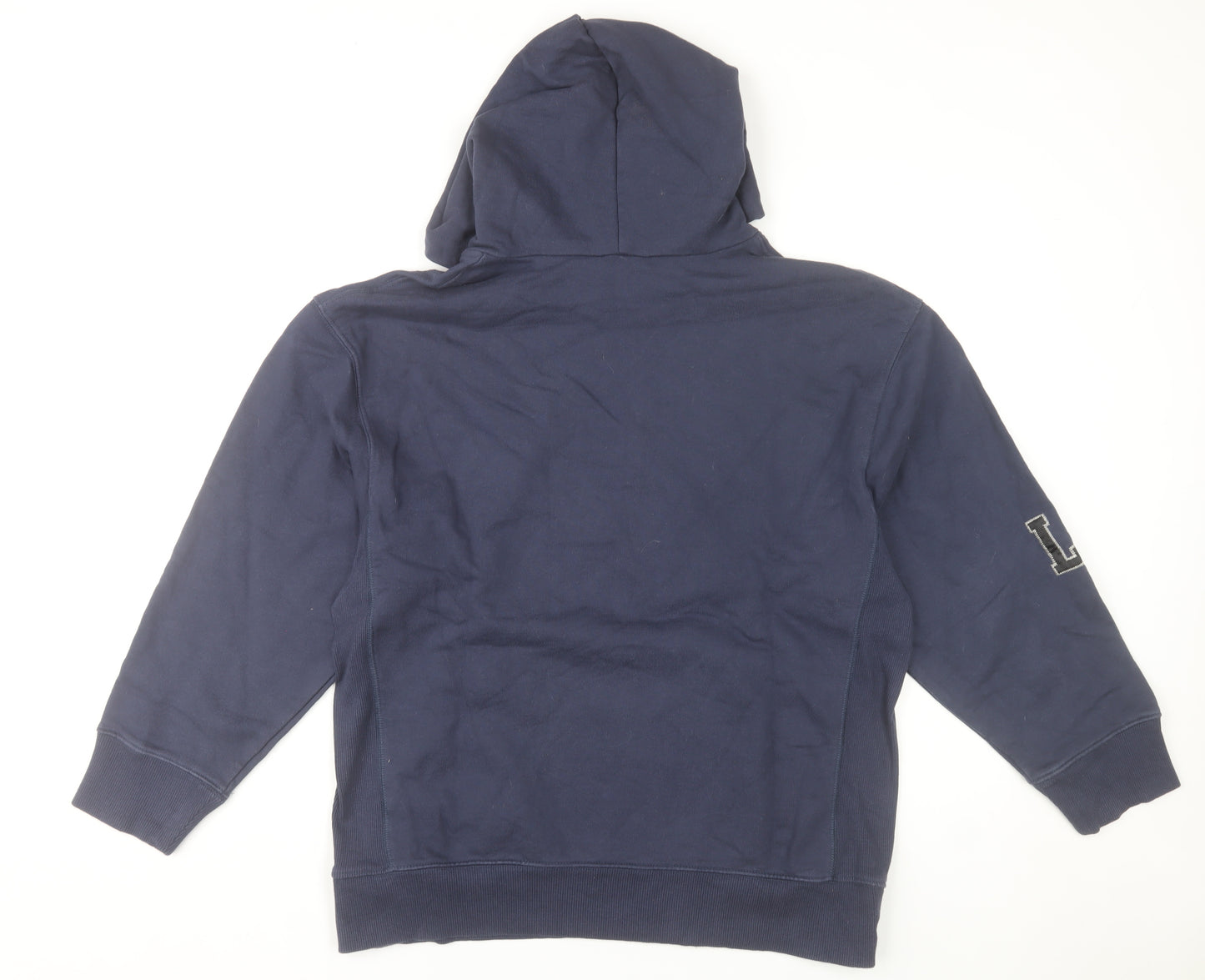 Zara Women Blue Pullover Hoodie S Los Angeles LA Logo Fleece