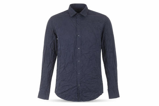Antony Morato Men’s Blue Slim Fit Long Sleeve Cotton Dress Shirt M