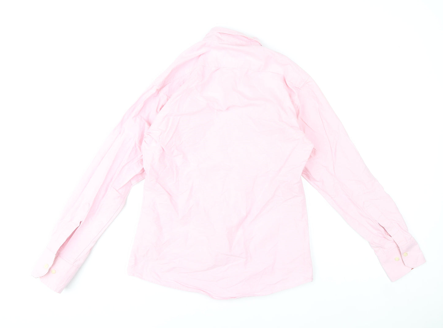 Lyon Becker Men’s Pink Small Button-Down Long Sleeve Dress Shirt