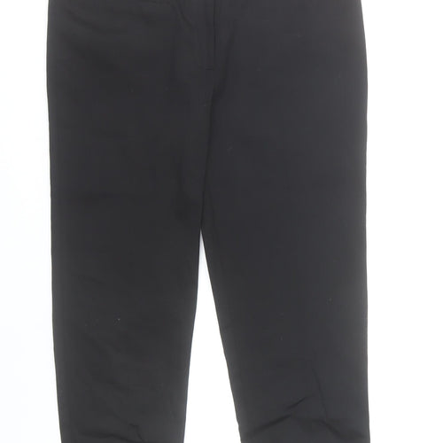 St. Bernard for Dunnes Womens Black Size 8 Cropped Cotton Trousers