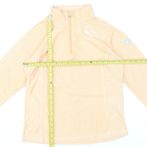 Regatta Women's Beige Half Zip Sweatshirt UK 10 Outdoor Polyester