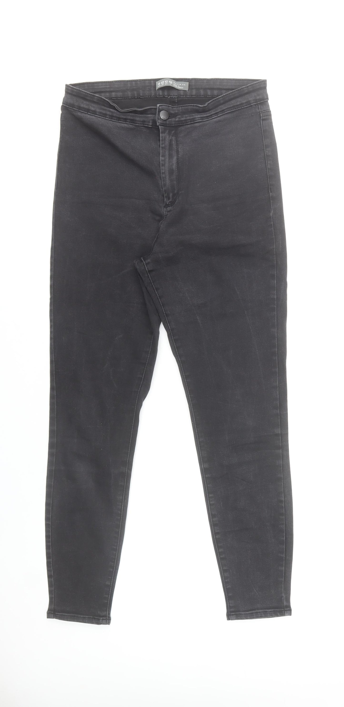 Denim Co. Women's Black Skinny Jeans Size 14 Slim Fit