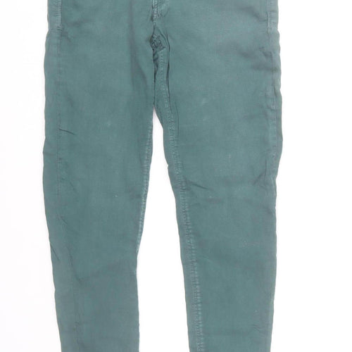 ICHI Womens Green Skinny Jeans Size 29 Slim Fit Stretch