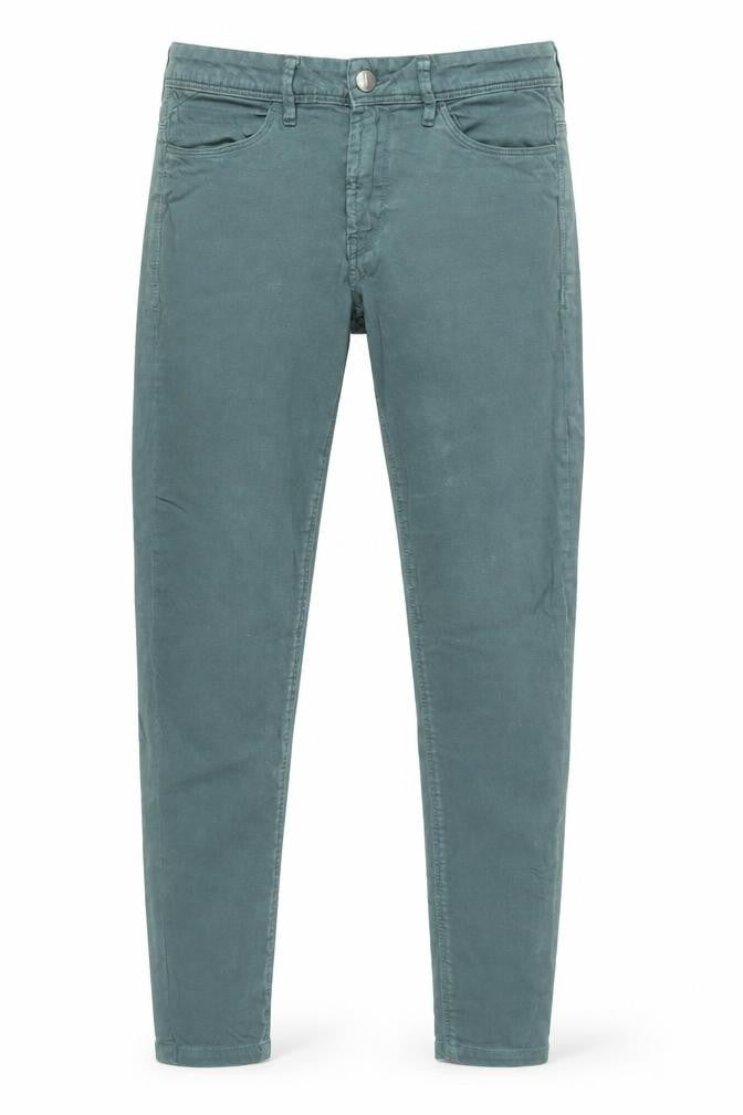 ICHI Womens Green Skinny Jeans Size 29 Slim Fit Stretch