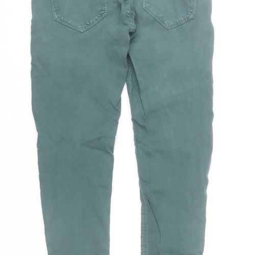 ICHI Womens Green Skinny Jeans Size 29 Slim Fit Stretch