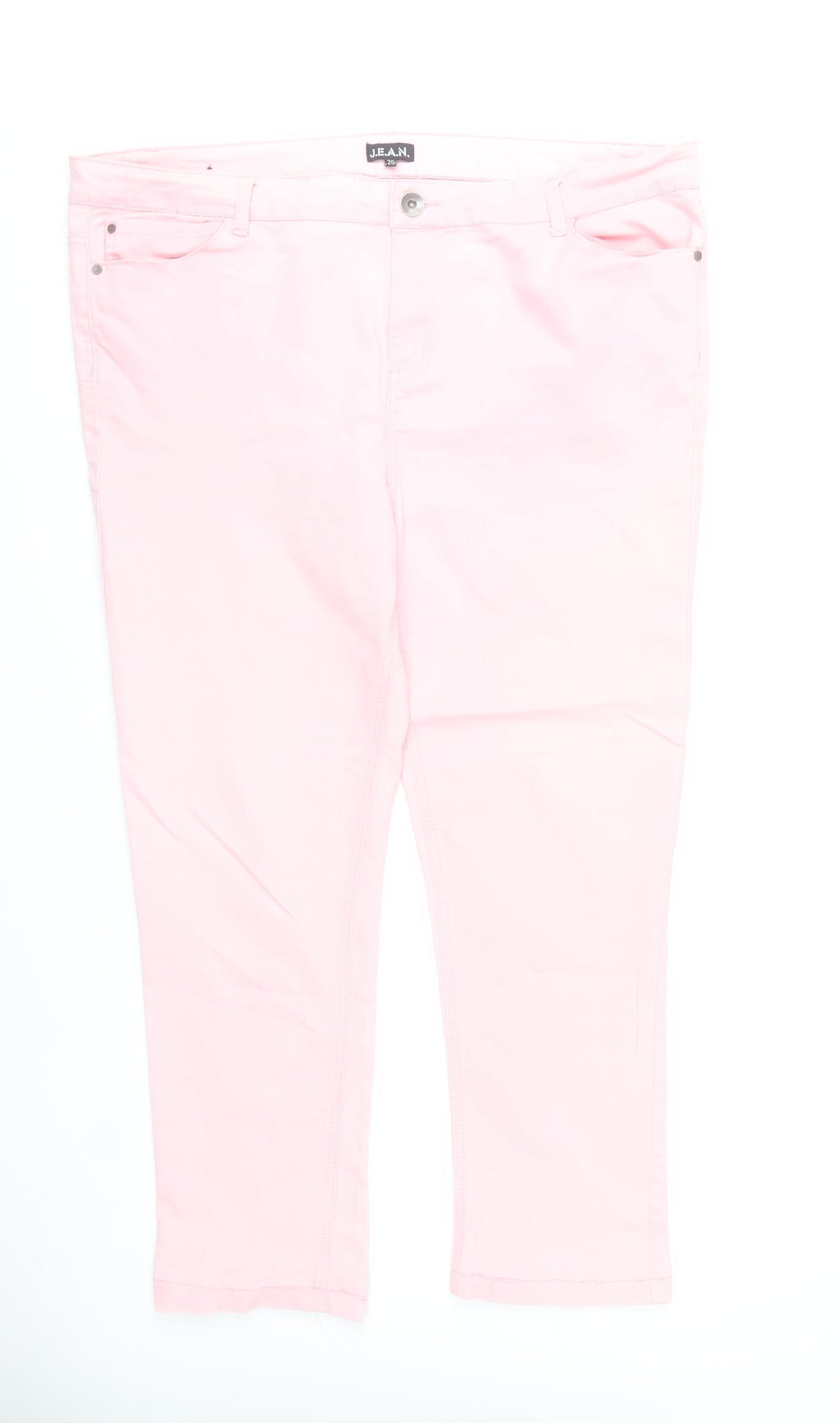 J.E.A.N. Womens Pink Size 20 Straight Leg Jeans Cotton Blend