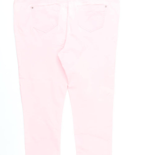 J.E.A.N. Womens Pink Size 20 Straight Leg Jeans Cotton Blend