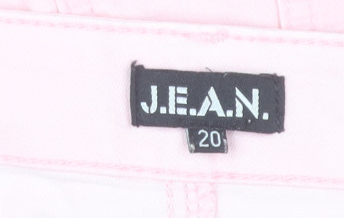 J.E.A.N. Womens Pink Size 20 Straight Leg Jeans Cotton Blend