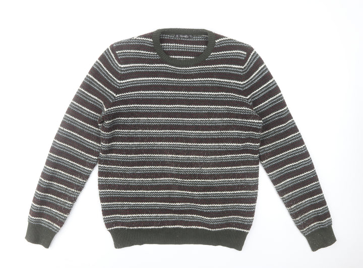 Dunnes Stores Women’s Multicoloured Striped Knit Jumper Size M