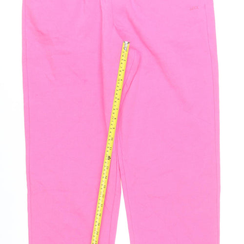 JJXX Womens Pink XL Sweatpants Cotton Blend Casual Trousers