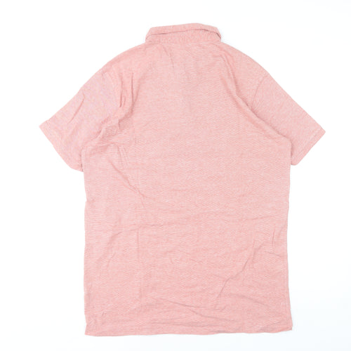 Dunnes Stores Men’s Pink Cotton Blend Polo Shirt Size L