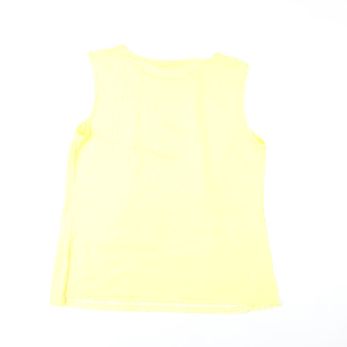 Dunnes Stores Womens Yellow Tank Top Size 20 Sleeveless Summer Casual