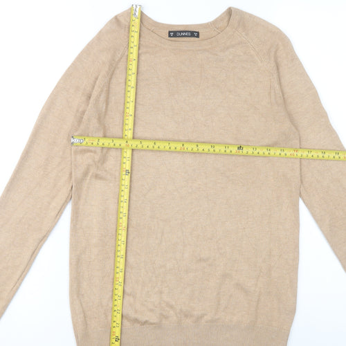 Dunnes Women’s Beige Crew Neck Pullover Jumper M Knit Viscose Nylon