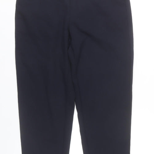 Savida Womens Navy Blue Chino Trousers Size 12 Regular Workwear