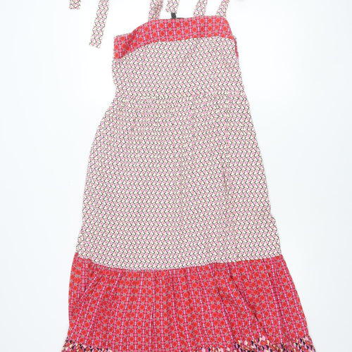 Rowen Avenue Womens Multicoloured Midi Fit & Flare Dress Size 10