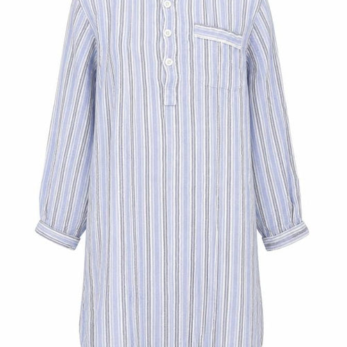 Peter Christian Women’s Blue Striped Cotton Shirt Dress M