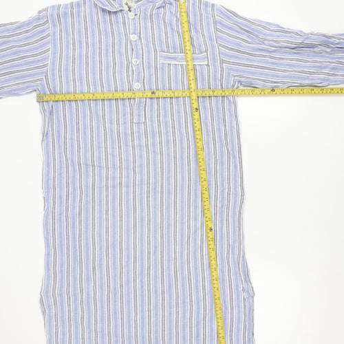 Peter Christian Women’s Blue Striped Cotton Shirt Dress M