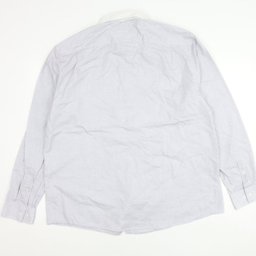 Tailor & Cutter Men’s Grey Check Shirt 18 Regular Fit Long Sleeve