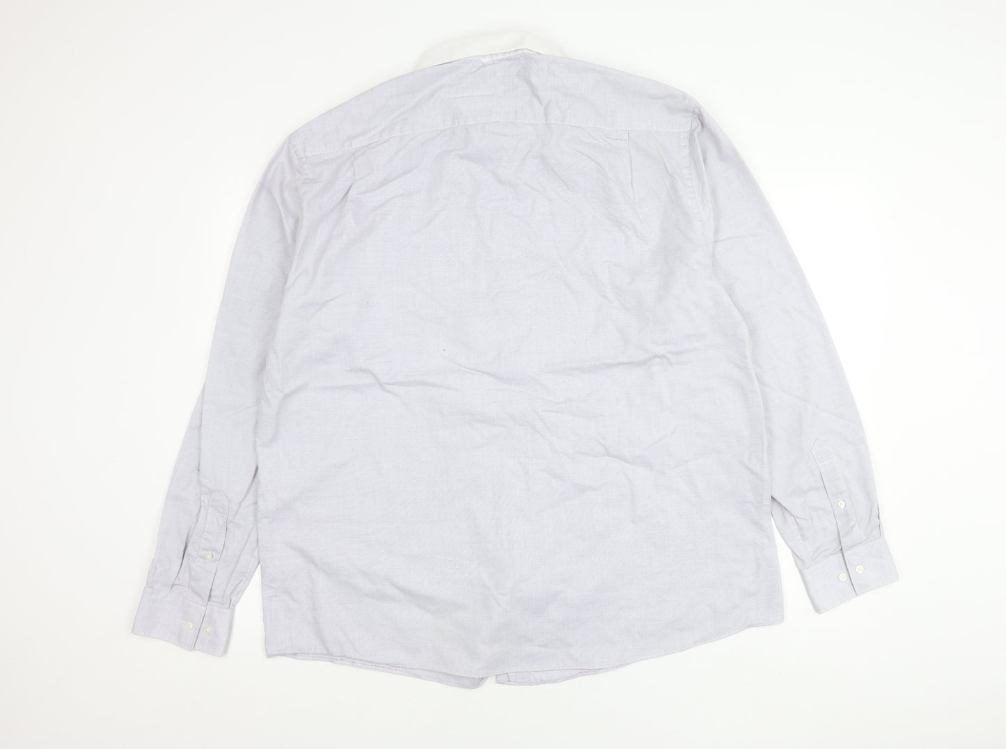 Tailor & Cutter Men’s Grey Check Shirt 18 Regular Fit Long Sleeve