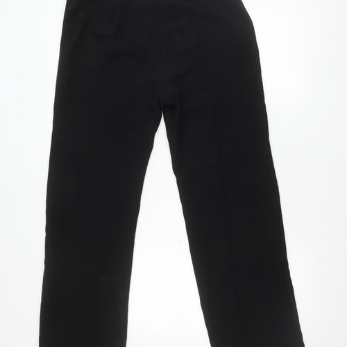 Dunnes Stores Women Black Size 14 Straight Leg Polyester Trousers