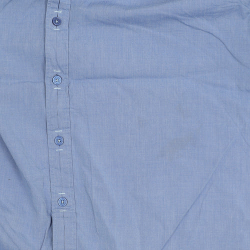 Jeff Banks Mens Blue 17/44in Cotton Long Sleeve Button Up Shirt