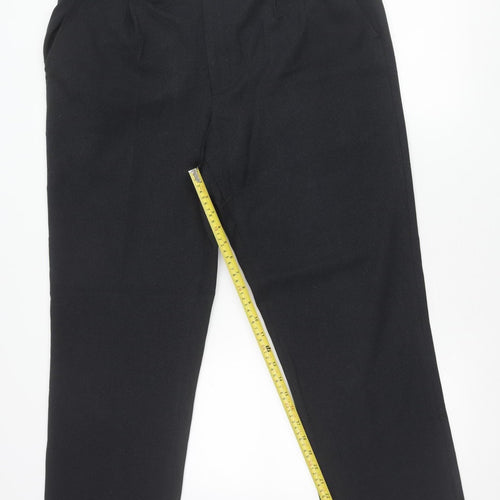 Taylor & Wright Men's Black 38R Regular Fit Dress Trousers