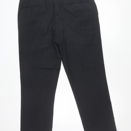 Taylor & Wright Men's Black 38R Regular Fit Dress Trousers