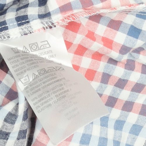 d&co Denim Company Men's Multicoloured Check Shirt M Short Sleeve